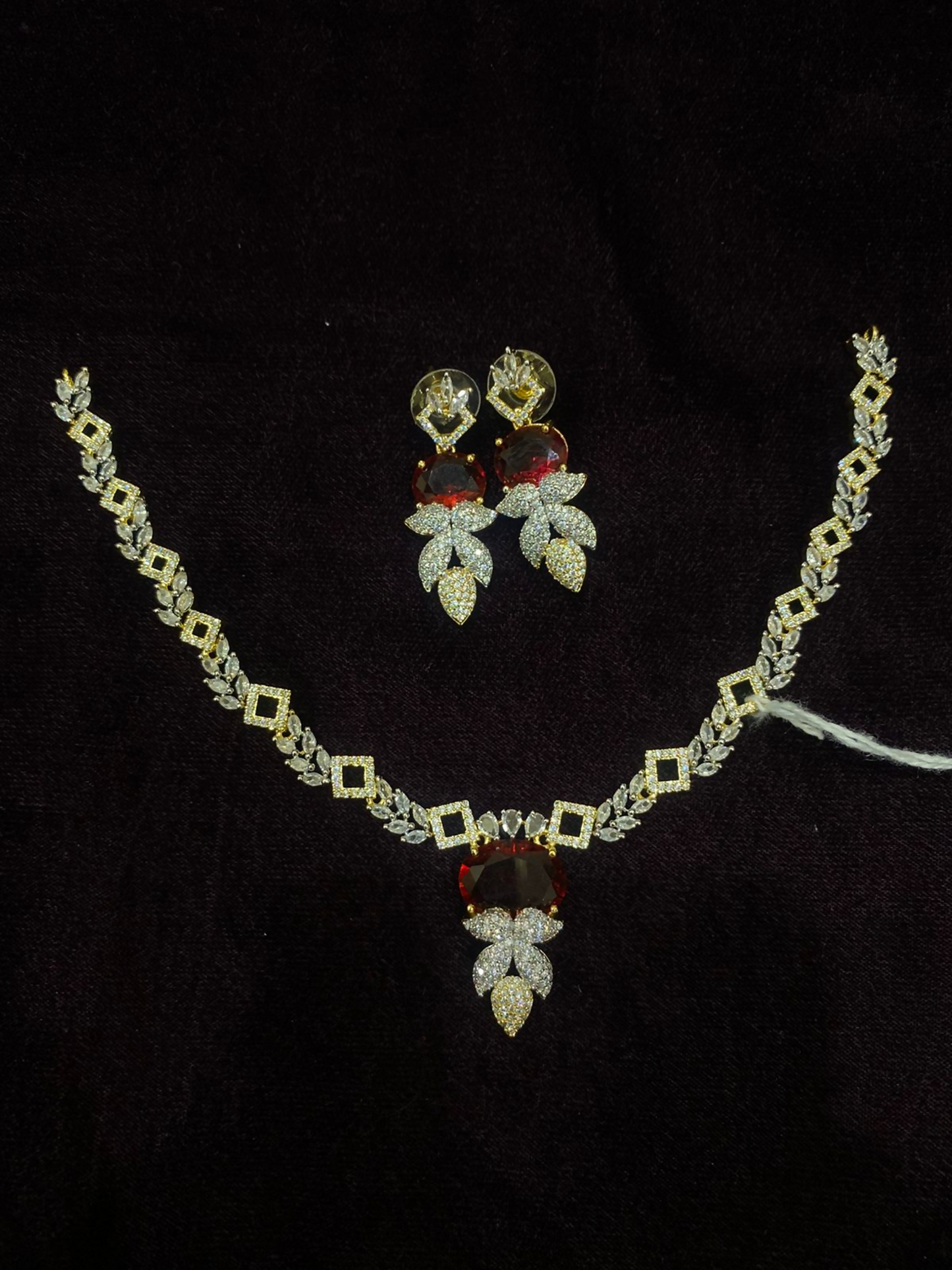 Fashion Hub by Noor Bilal - Ruby Floral Necklace Set