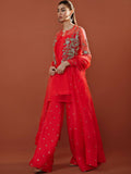 Hussain Rehar Basic Not Basic I Organza Embellished Stitched 4-Piece Suit-Azalea