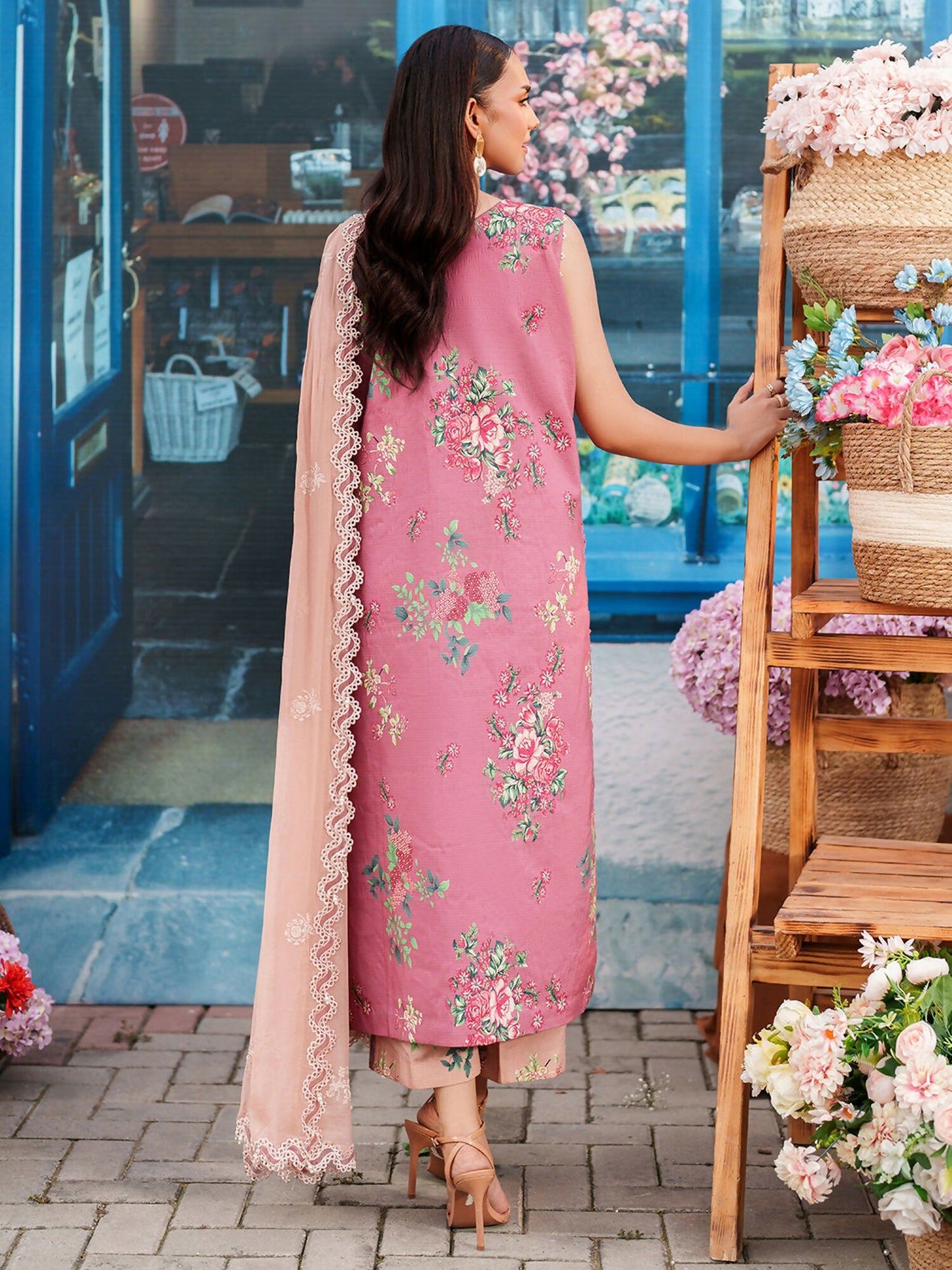 Parishay Ivy Bloom Viscose Embroidered Stitched 3-Piece Suit-IW-05