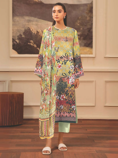Cross Sketch Lawn Printed Unstitched 2-Piece Suit-Afsana