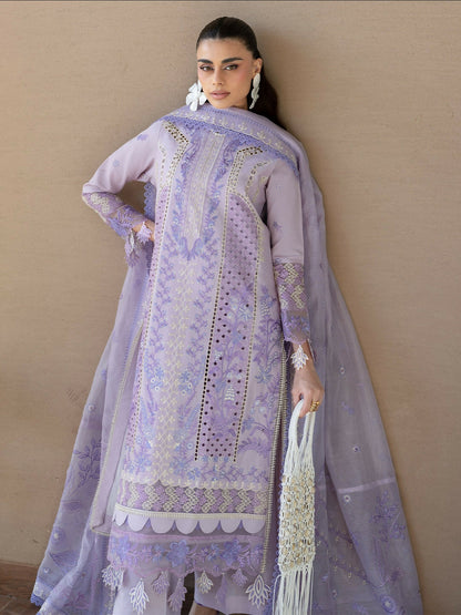 Mahnur Sirene Luxury Lawn'26 Embroidered Unstitched 3-Piece Suit-S-07