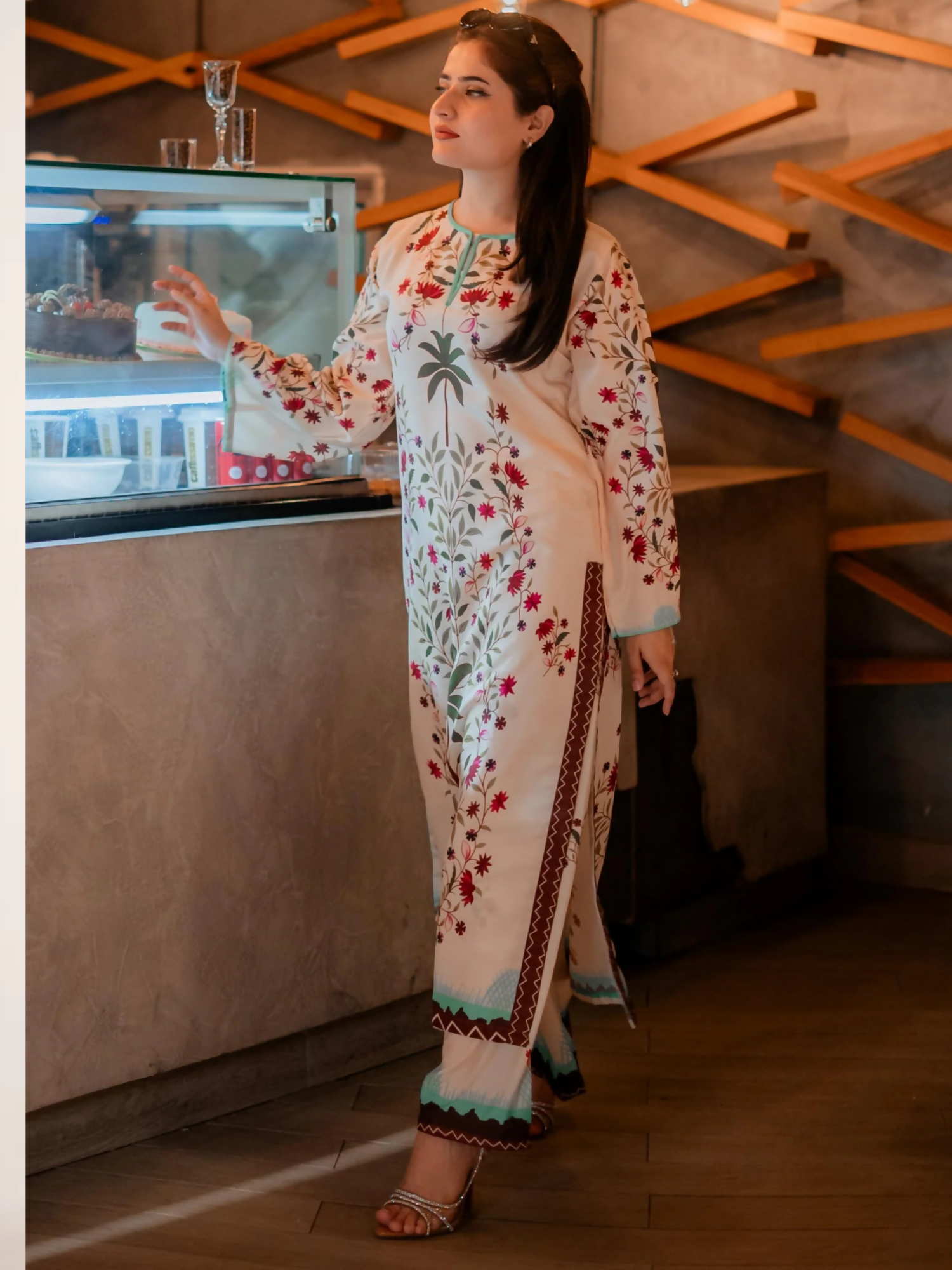 MH Cloth House Poly Lawn Printed Stitched 2-Piece Suit-Sehrnaz