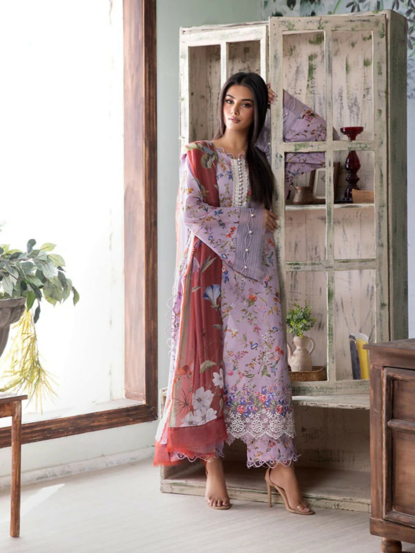 Sobia Nazir Vital'25 Lawn Embroidered Unstitched 3-Piece Suit-VT25V2-3B
