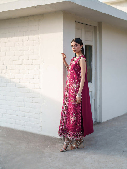 Binilyas Heritage Dore Summer'26 Lawn Embroidered Unstitched 3-Piece Suit-174-A