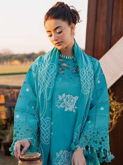 Parishay Summer Queen Vol 2 Lawn Embroidered Unstitched 3-Piece Suit-SQU-15