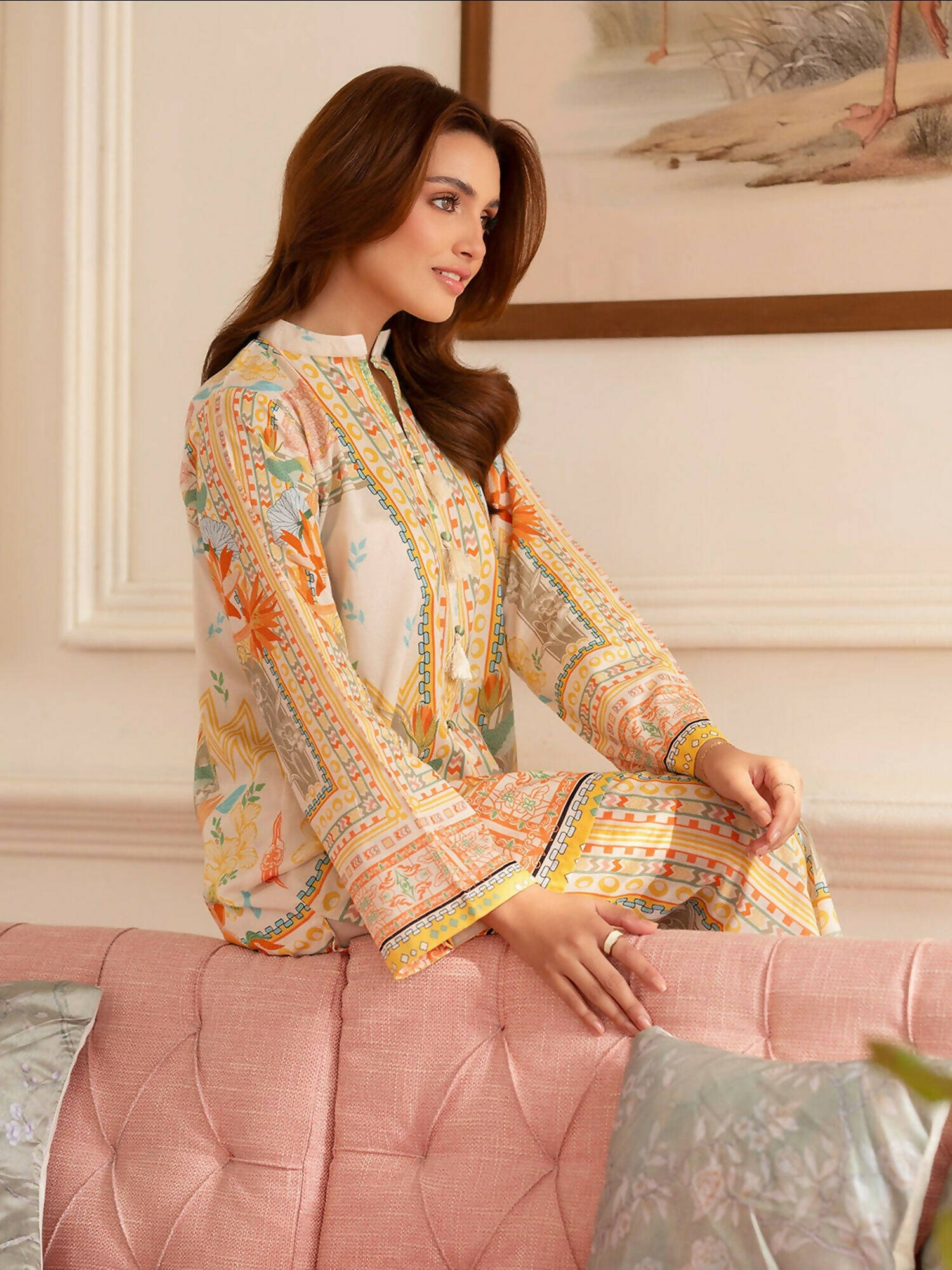 Mahnur Noir Lawn'26 Printed Unstitched 2-Piece Suit-N-05