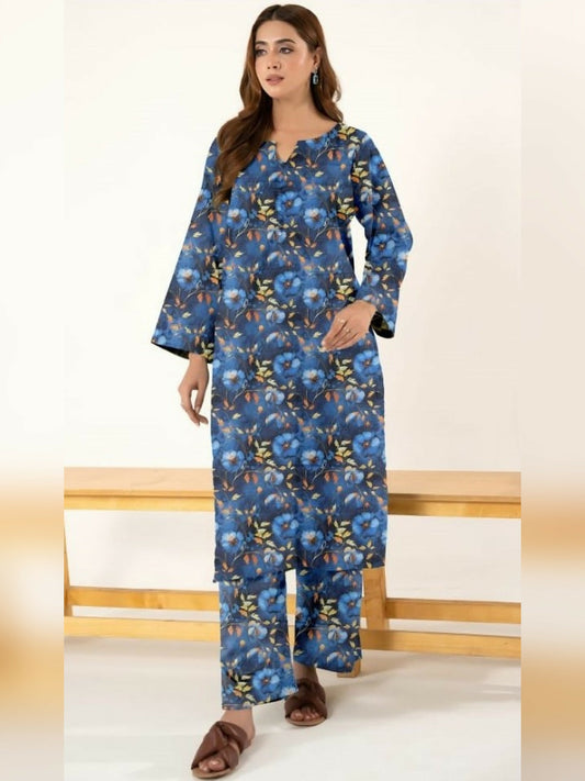 Bin Shaukat Khaddar Printed Unstitched 2-Piece Suit
