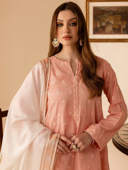 Mannat Clothing Lawn Embroidered Stitched Suit-Eyana