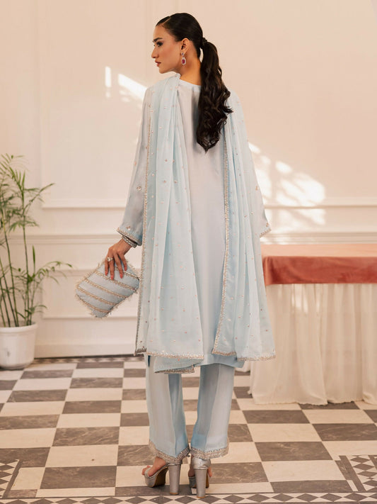 Allure By IH Be-My-Guest Thai Silk Embroidered Stitched 3-Piece Suit-Arona