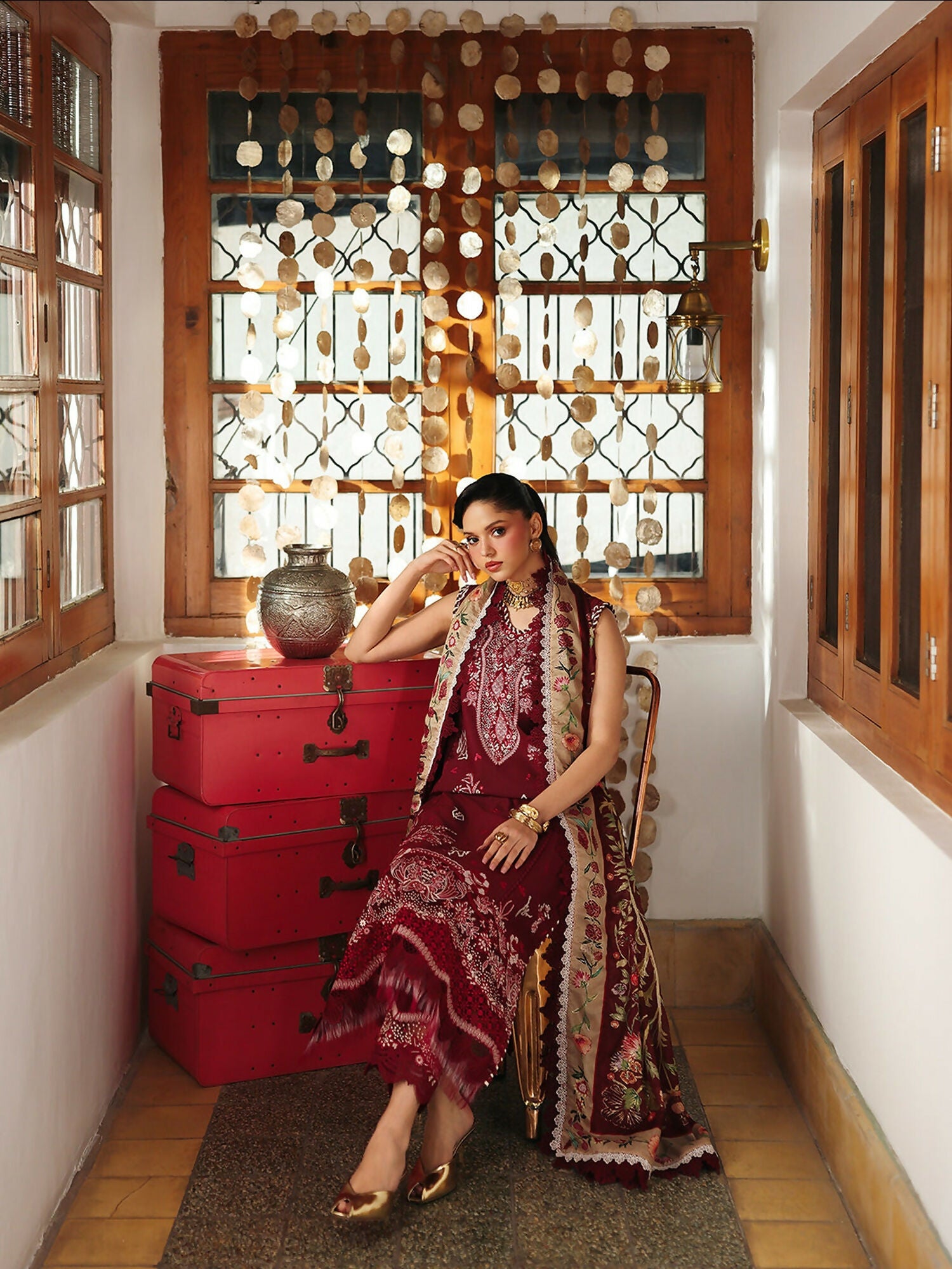 Binilyas Lumina Summer Lawn Embroidered Unstitched 3-Piece Suit-L76-A