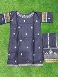 Blue Bin Shaukat Pima Lawn Embroidered Stitched 2-Piece Suit