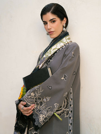 Binilyas Gulrukh Khaddar Embroidered Unstitched 3-Piece Suit-63-A