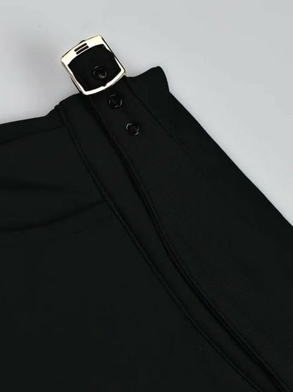 Jupiter Plain Double Buckle Jet Gurkha Pant-15086