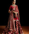 Hussain Rehar Luxury Pret'23 Raw Silk Embellished Stitched 3-Piece Suit-Granate
