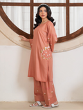 Stylish Collection Amaya Pret Linen Embroidered Stitched 2-Piece Suit-Zaibunisa