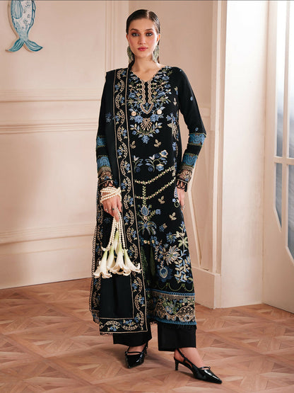 Mahnur Secret Garden Karandi Embroidered Stitched 3-Piece Suit–SG-011