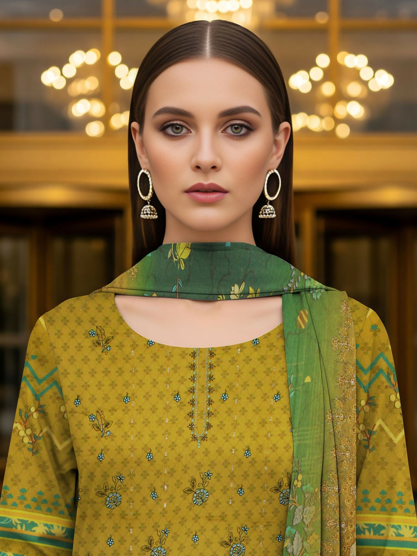 Grace & Style Dhanak Embroidered Unstitched 3-Piece Suit-06