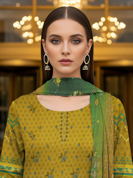 Grace & Style Dhanak Embroidered Unstitched 3-Piece Suit-06