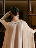 Hussain Rehar The Scent Luxury Pret SS'25 Raw Silk Embellished 3-Piece Suit-Aeris