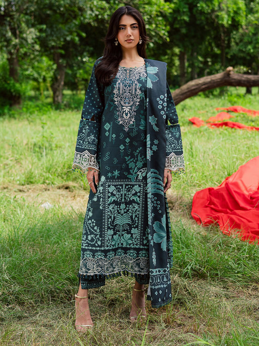 Parishay Rang e Sarma Khaddar Embroidered Unstitched 3-Piece Suit-SAR-08
