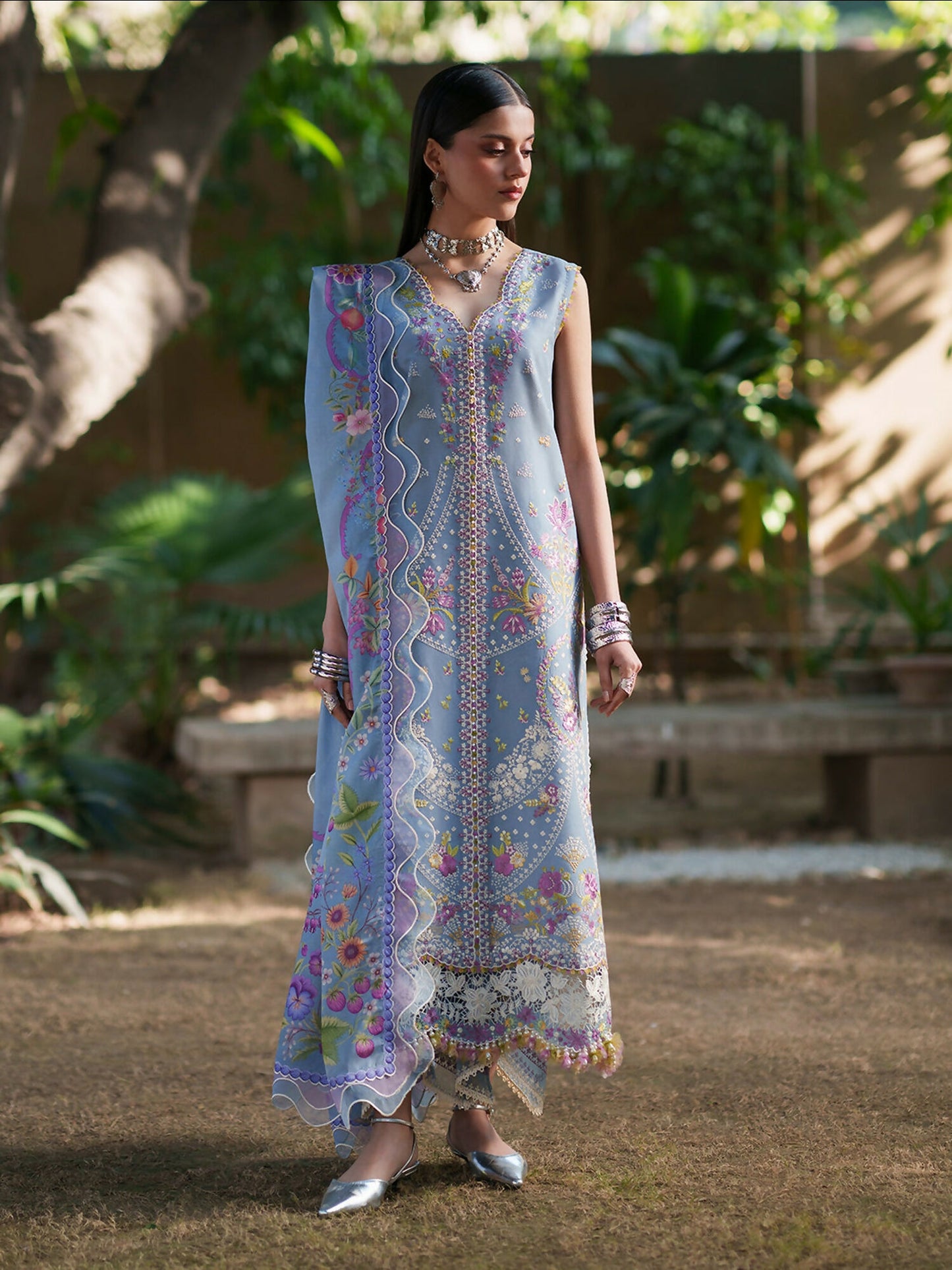 Binilyas Heritage Dore Summer'26 Lawn Embroidered Stitched 3-Piece Suit-172-A