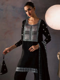 Allure By IH Be-My-Guest Thai Silk Embroidered Stitched 3-Piece Suit-Candy