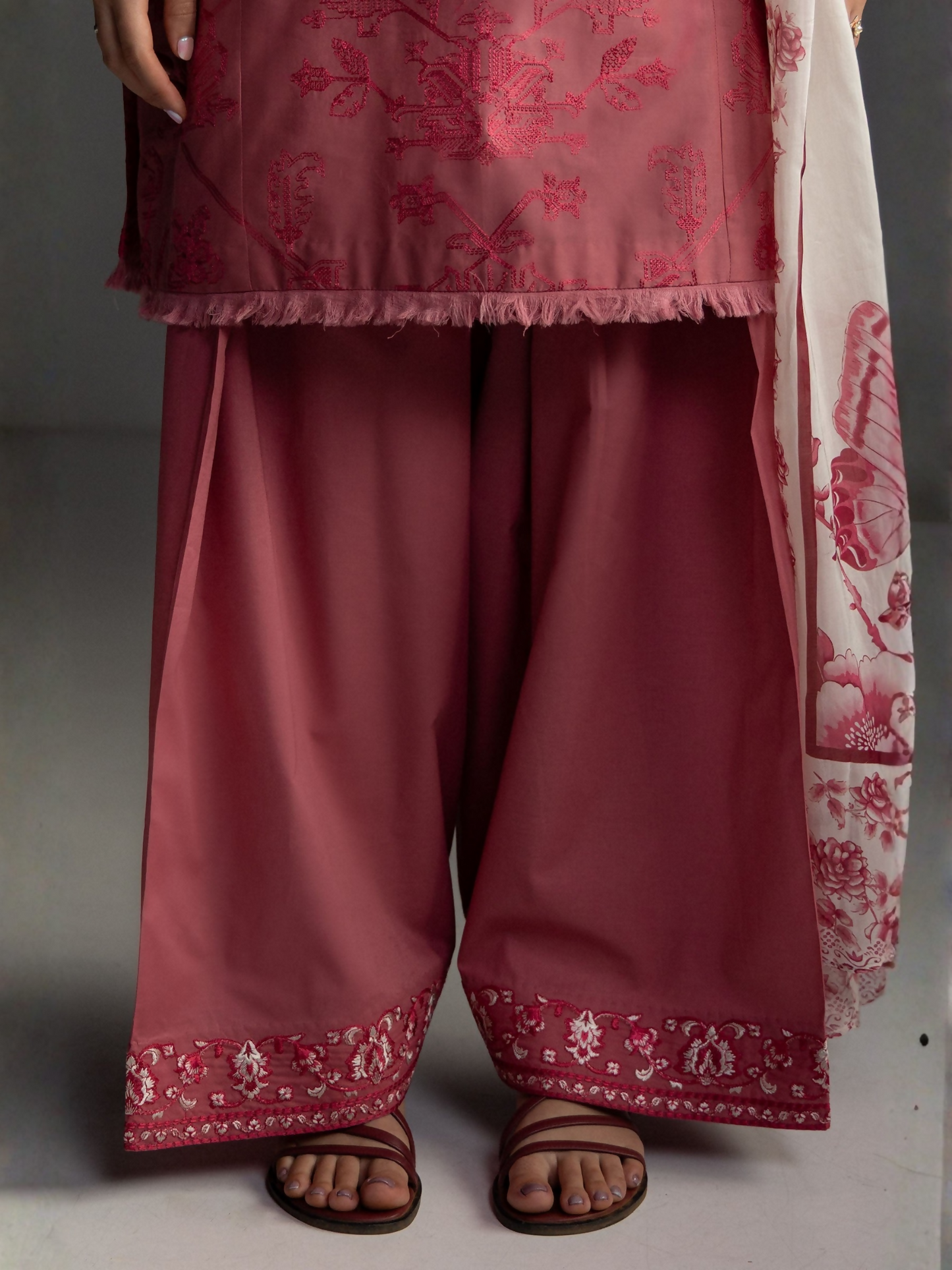 COCO by Zara Shahjahan Lawn'26 Embroidered Unstitched 3-Piece Suit-Aviona-3B