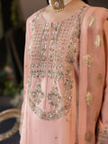 Shurooq Garden Of Dreams Silk Embellished Stitched 3-Piece Suit-Periwinkle