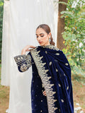 Panache Apparel Velvet Edit Micro Velvet 9000 Embroidered Stitched Suit-Zircon