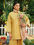 Mannat Clothing Summer-Sky Lawn Embroidered Stitched Suit-Lemon Gleam