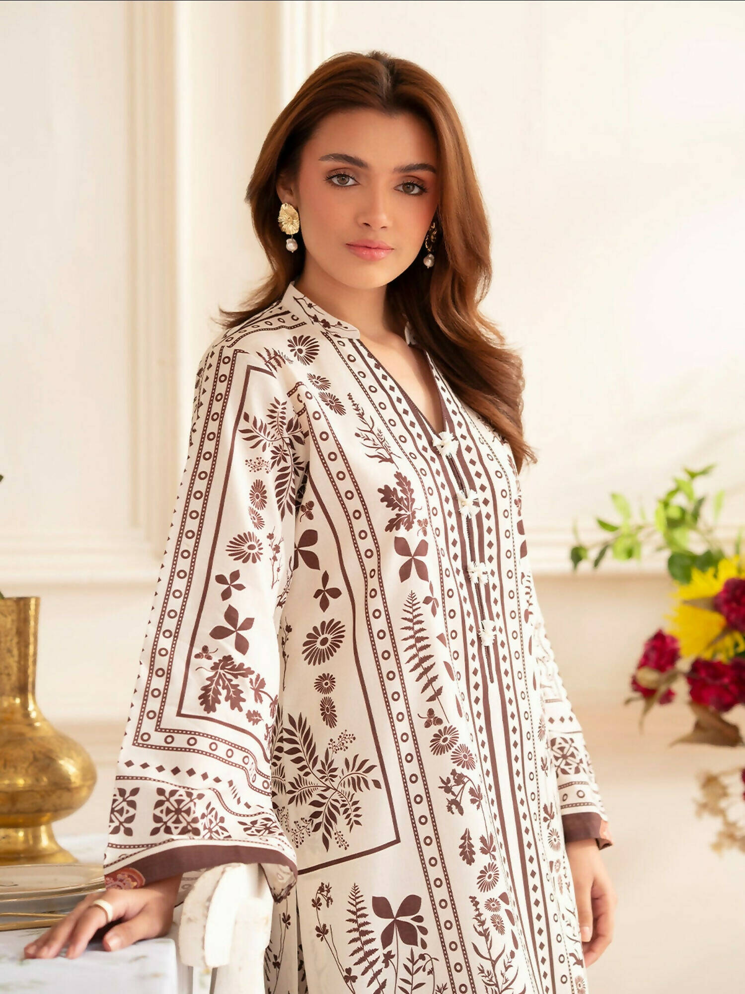 Mahnur Noir Lawn'26 Printed Co-Ord Set-N-03