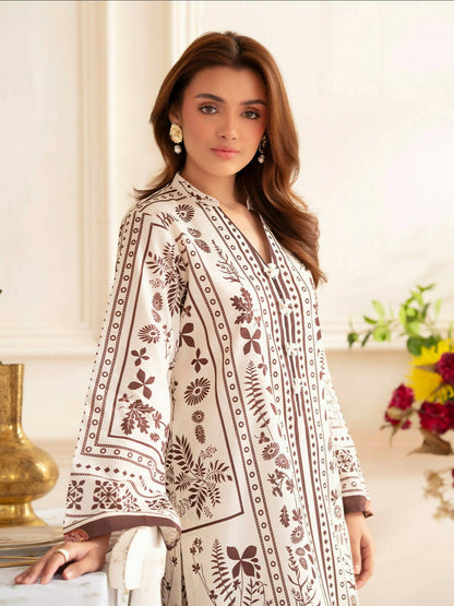 Mahnur Noir Lawn'26 Printed Co-Ord Set-N-03