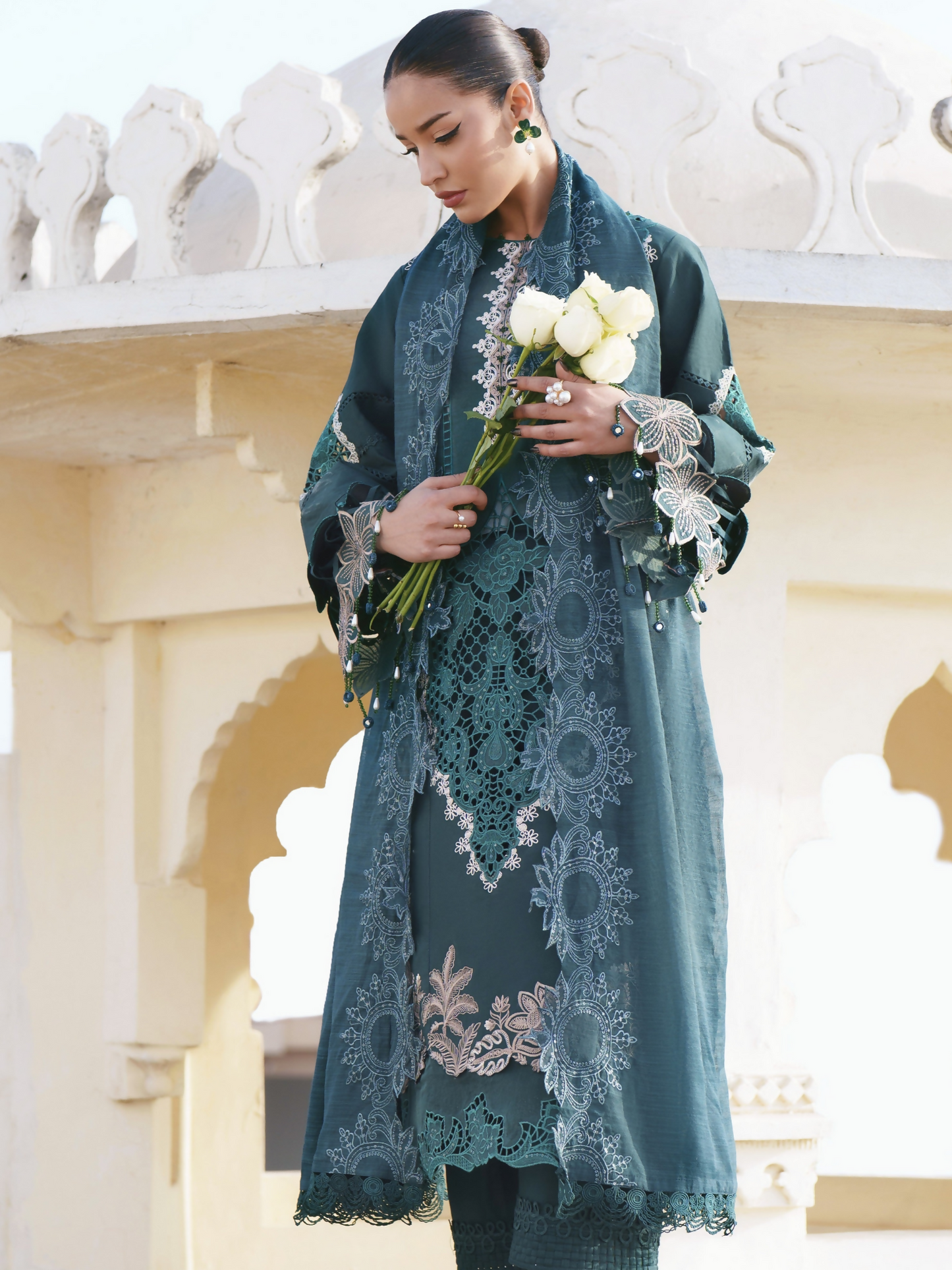 Parishay Shangrila Lawn Embroidered Unstitched 3-Piece Suit-SLA-08