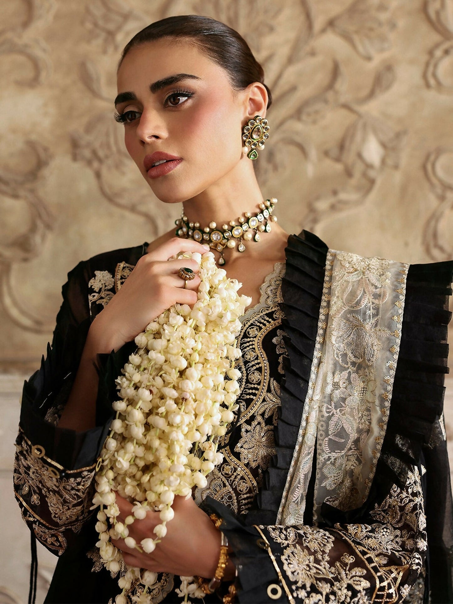 Parishay Jahanara Chiffon Embroidered Stitched 3-Piece Suit-JRA-09