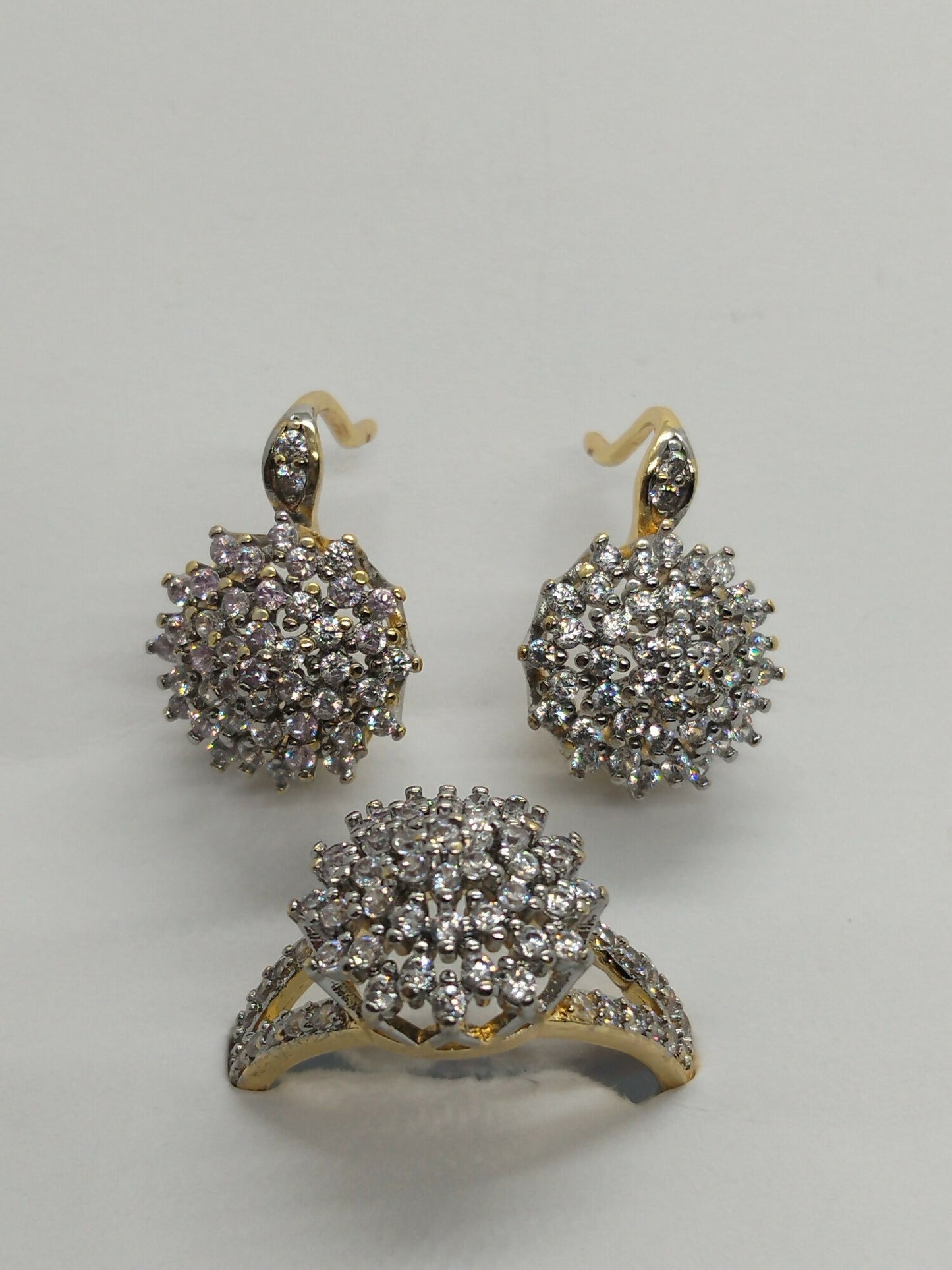 H&A Jewellery Dual Tone Earrings and Ring Set
