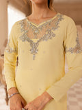 Allure By IH Luxury Pret Raw Silk Embellished Stitched 3-Piece Suit-Faha