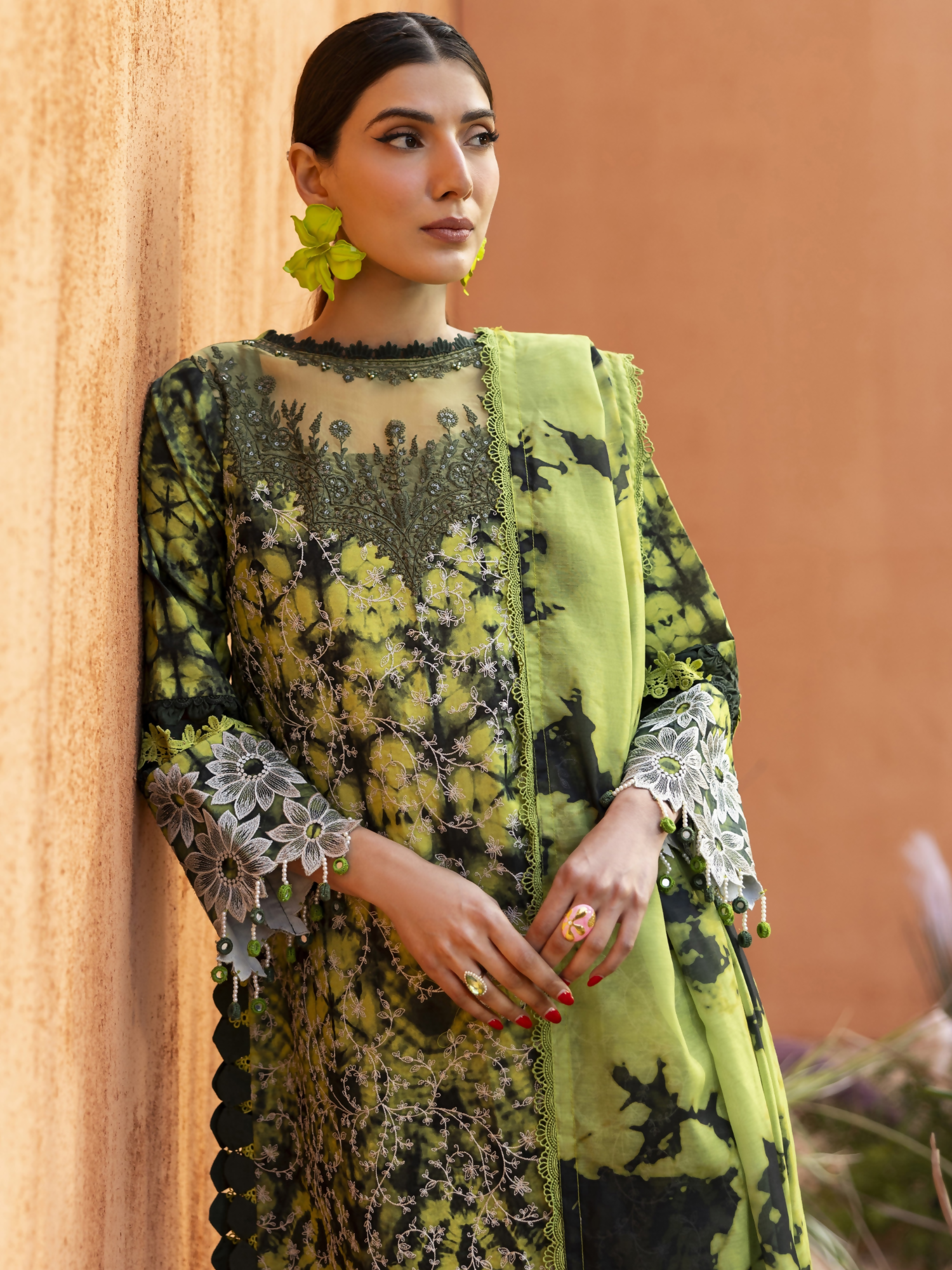 Parishay Ivy Bloom'26 Lawn Embroidered Unstitched 3-Piece Suit-IB-04