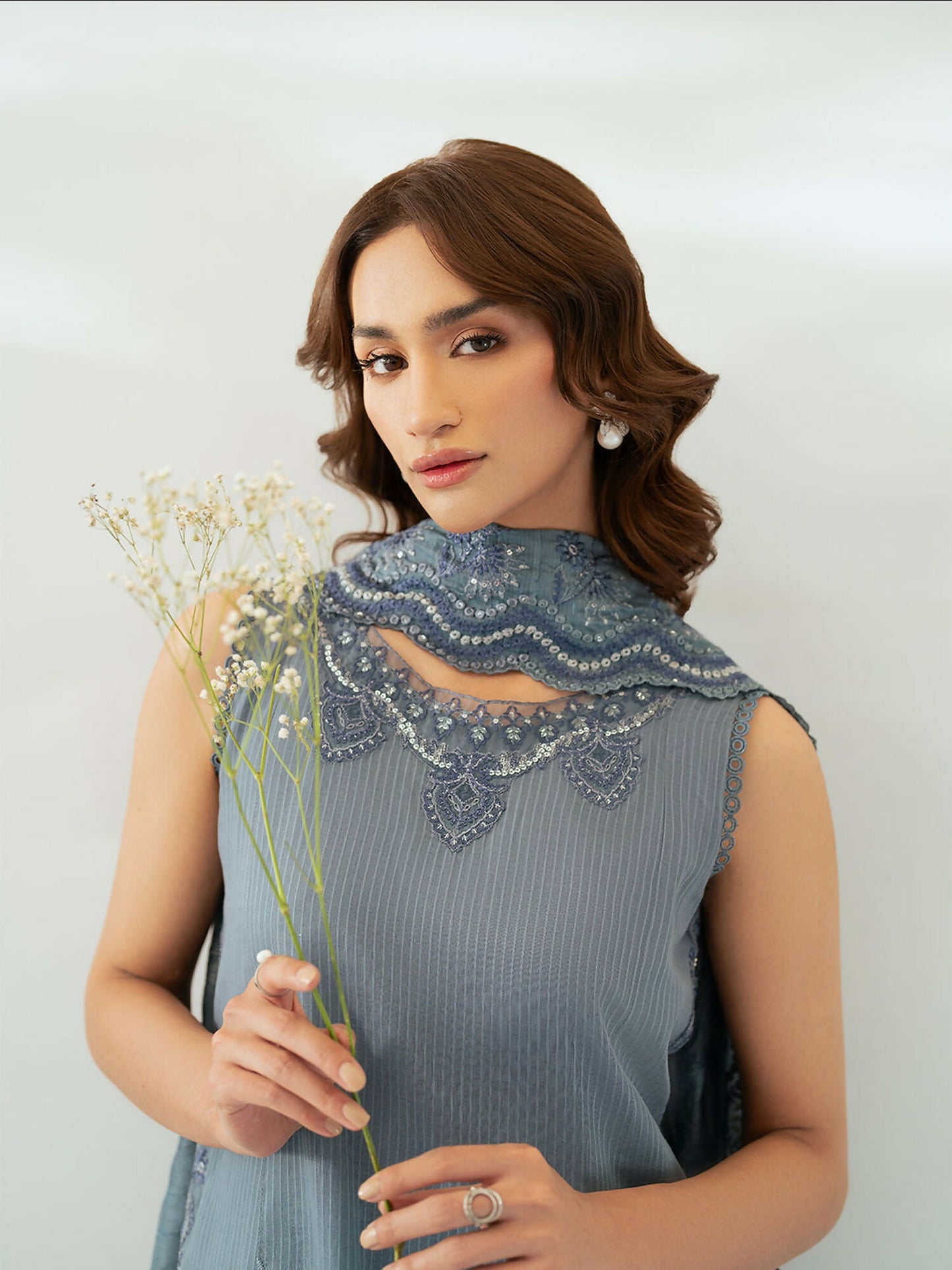 Mahnur Sera Pret'26 Jacquard Embroidered Stitched 3-Piece Suit-SP-06