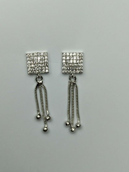 H&A Jewellery One Carat American Diamond Earrings