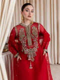 Hussain Rehar Moon In The Golden Cup Organza Embellished Stitched 3-Piece Suit-Sevgi