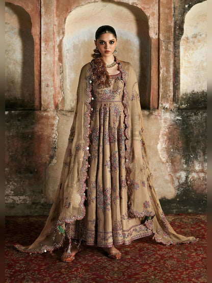 Hussain Rehar Massarat Festive Unstitched'25 Raw Silk 3-Piece Suit-Mahvash
