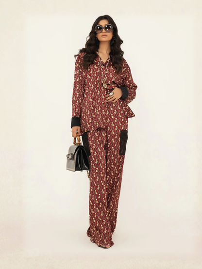 Shiza Hassan SH West Rod Silk Printed Co-Ord Set-Mayra