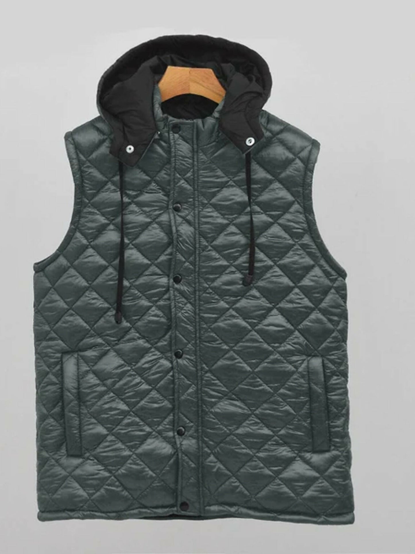 Removeable Hood Ultralight Puffer Gillet-13117