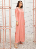 Allure By IH Raw Silk Embellished Stitched 3-Piece Suit-First Blush