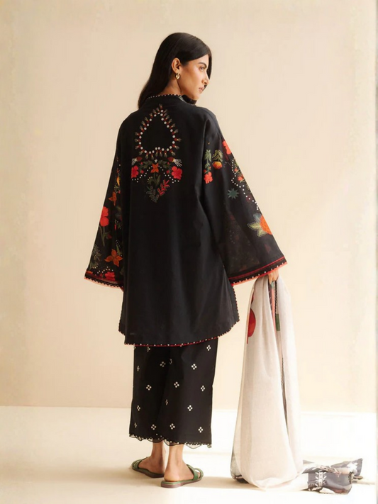 COCO by Zara Shahjahan Print'25 Printed Unstitched-3-Piece-Suit-Nyra-5A