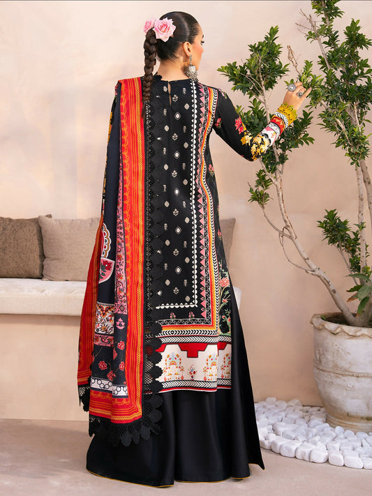 Binilyas Kotrai Embroidered Unstitched 3-Piece Suit-794 - B