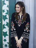 Zeephire Linen Embroidered Stitched 2-Piece Suit-Adaab