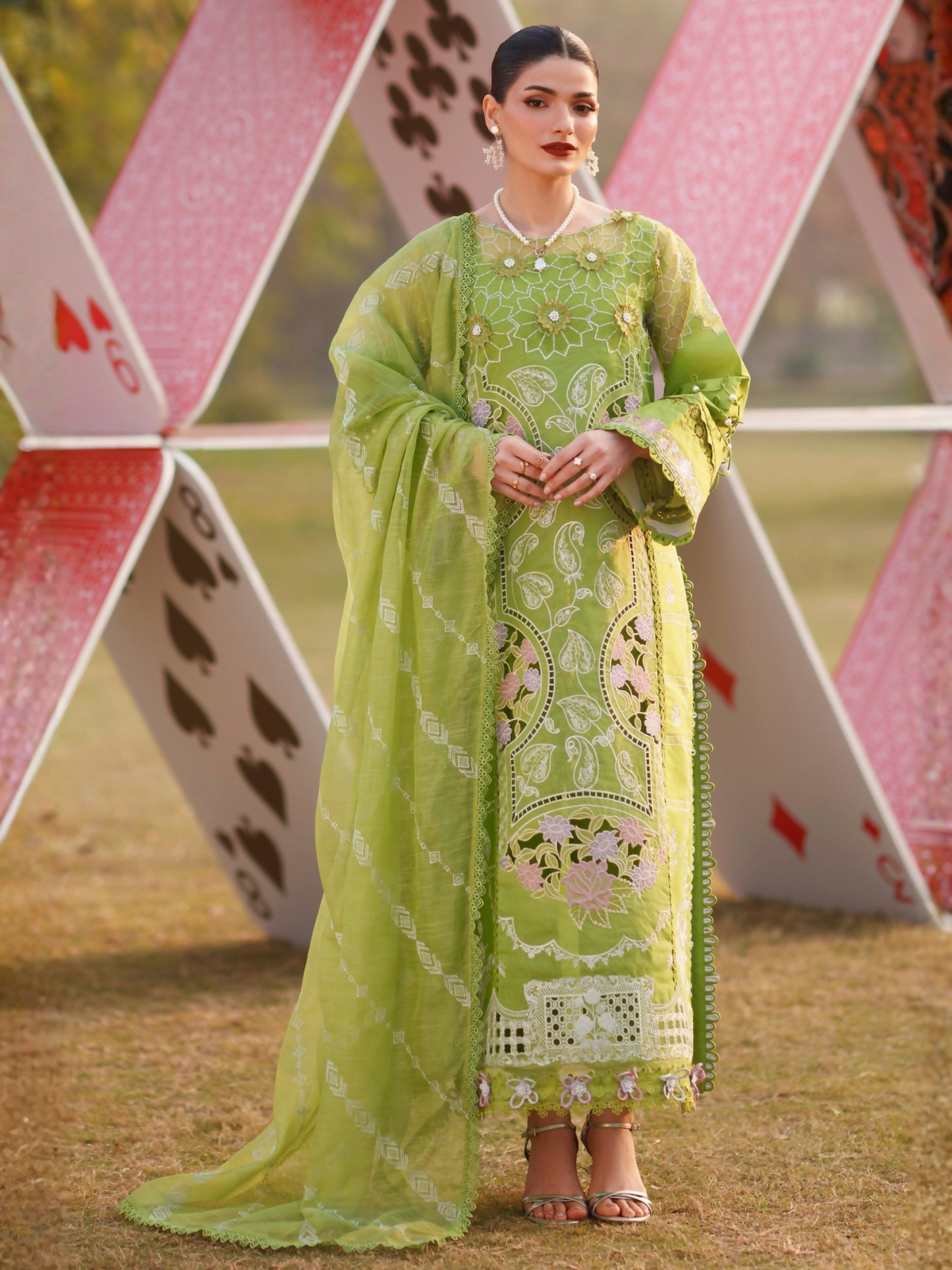 Parishay Summer Queen Lawn Embroidered Unstitched 3-Piece Suit-SQ-03