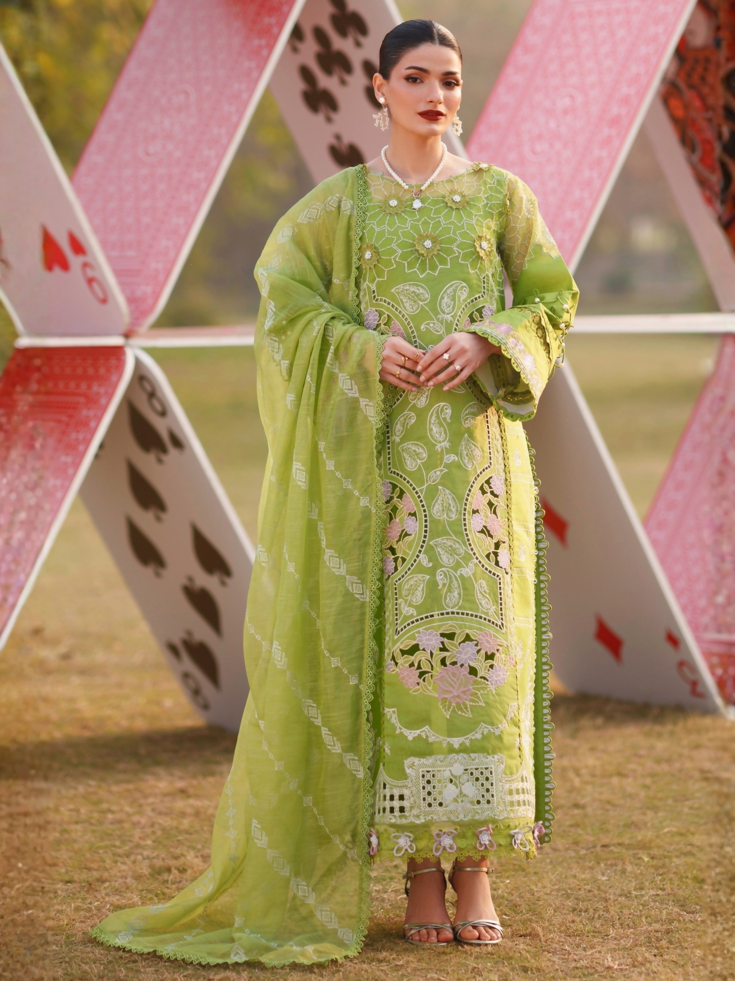 Parishay Summer Queen Lawn Embroidered Unstitched 3-Piece Suit-SQ-03