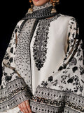 Hussain Rehar Basic Not Basic IV Raw Silk Embellished Stitched 3-Piece Suit-lily